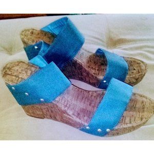Lucky brand Dark Platform Wedges Size 10M
